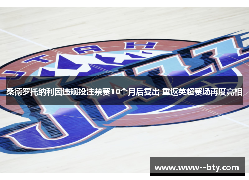 桑德罗托纳利因违规投注禁赛10个月后复出 重返英超赛场再度亮相